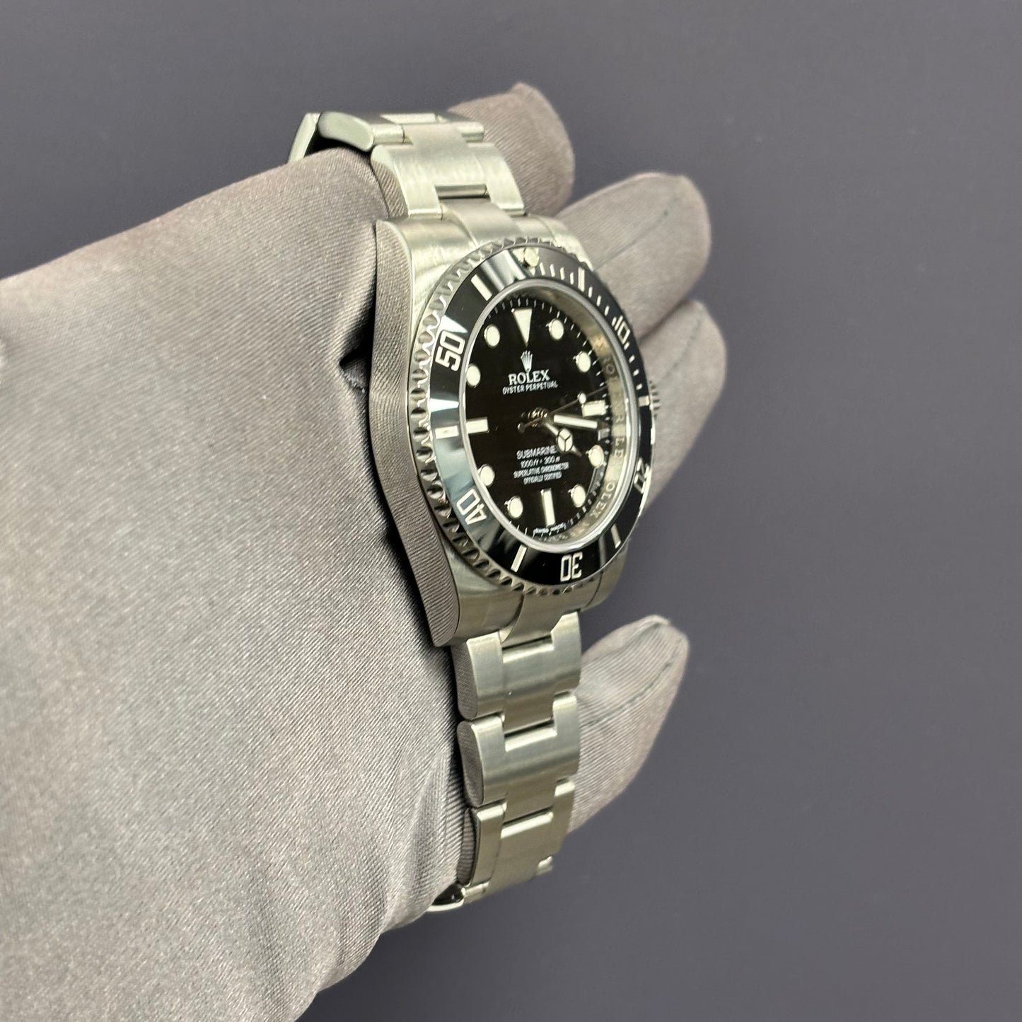 Rolex Submariner 40mm Black Dial Watch Ref# 114060