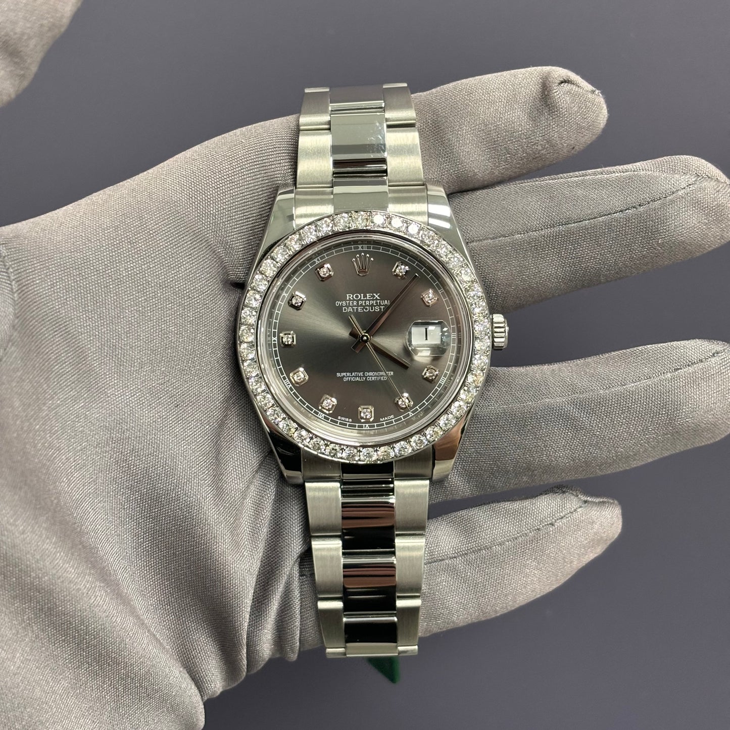 Rolex Datejust 41mm Rhodium Dial Watch Ref# 116334