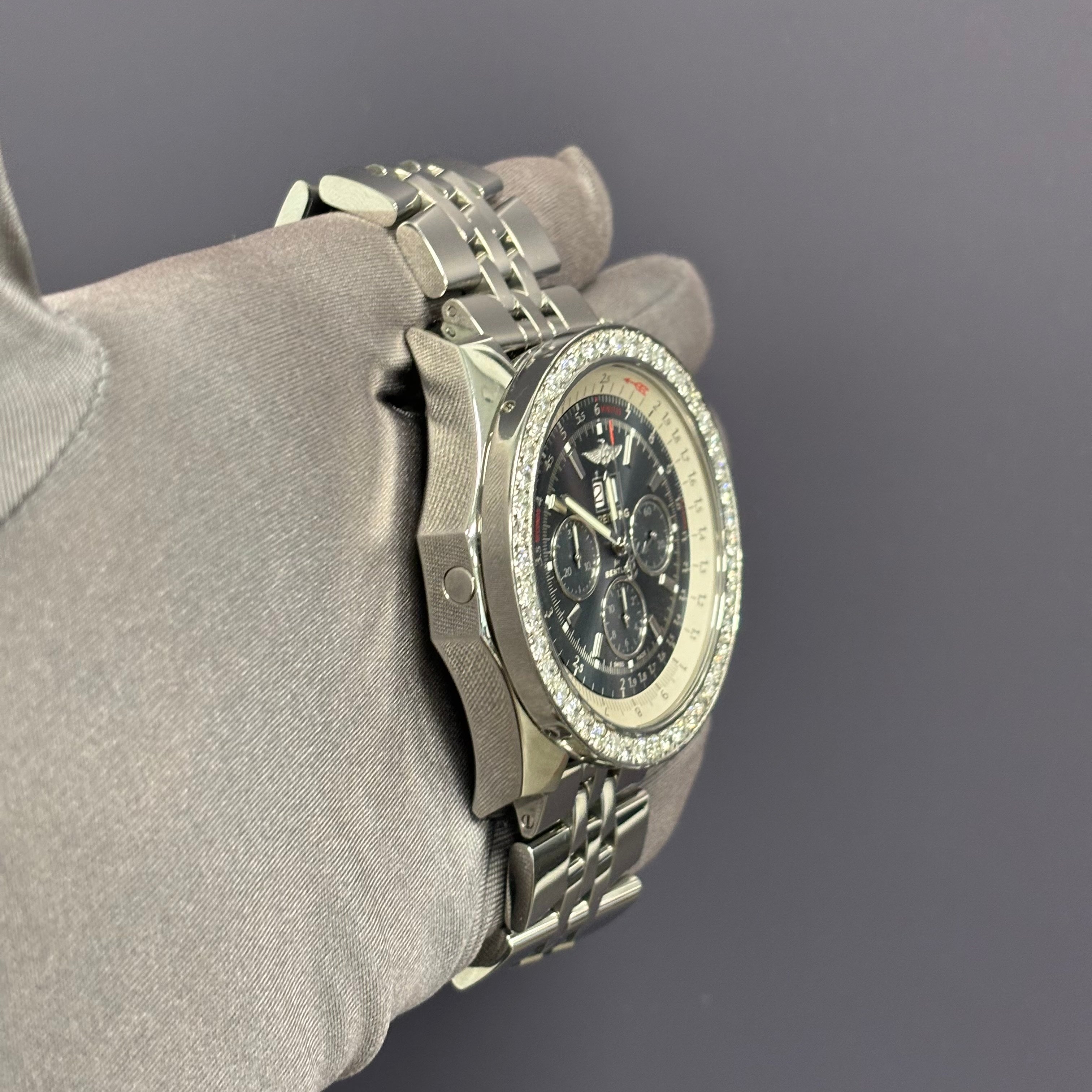 Breitling Bentley 49mm Blue Dial Watch Ref# A44364 - Happy Jewelers Fine Jewelry Lifetime Warranty