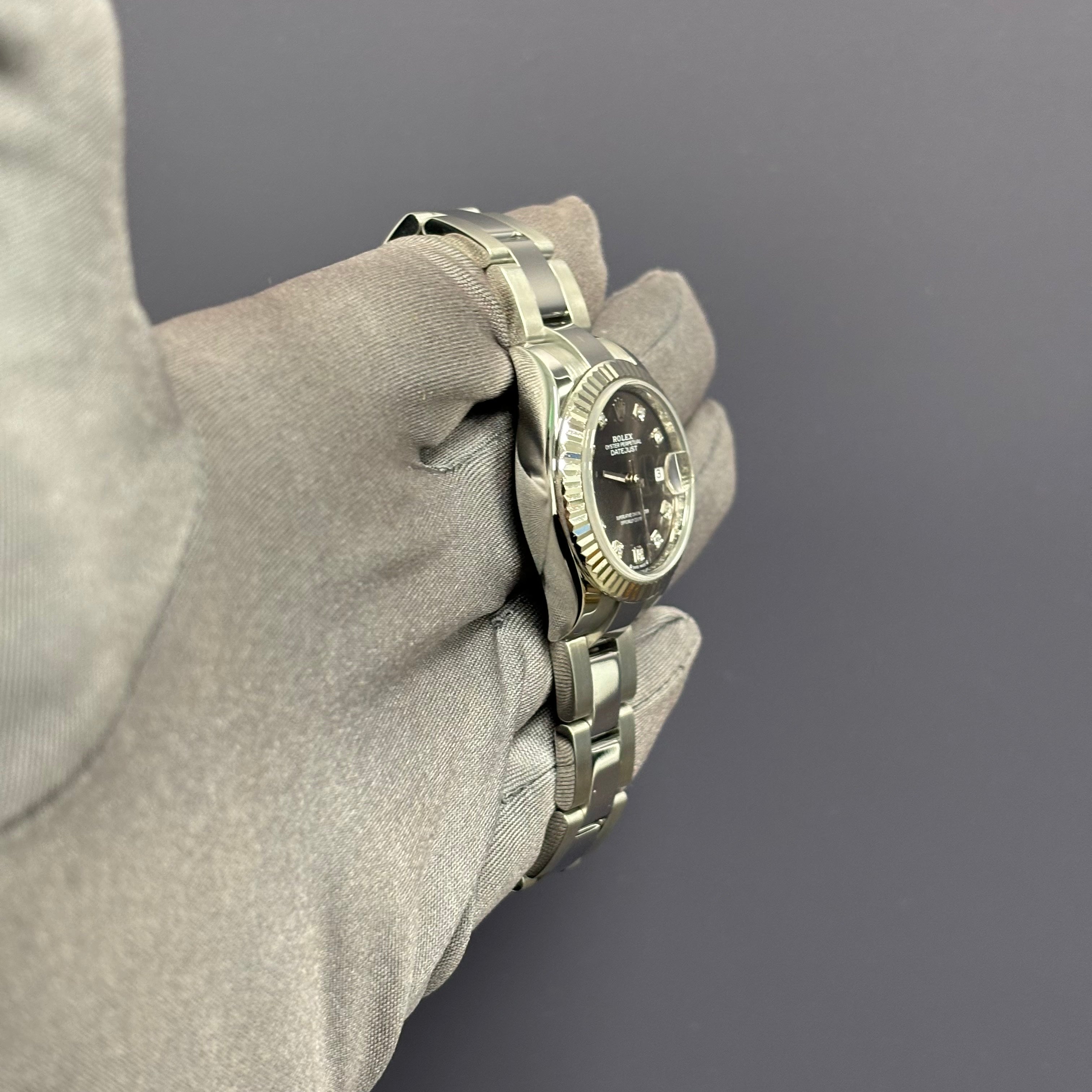 Rolex Datejust 28mm Grey Dial Watch Ref# 279174 - Happy Jewelers Fine Jewelry Lifetime Warranty