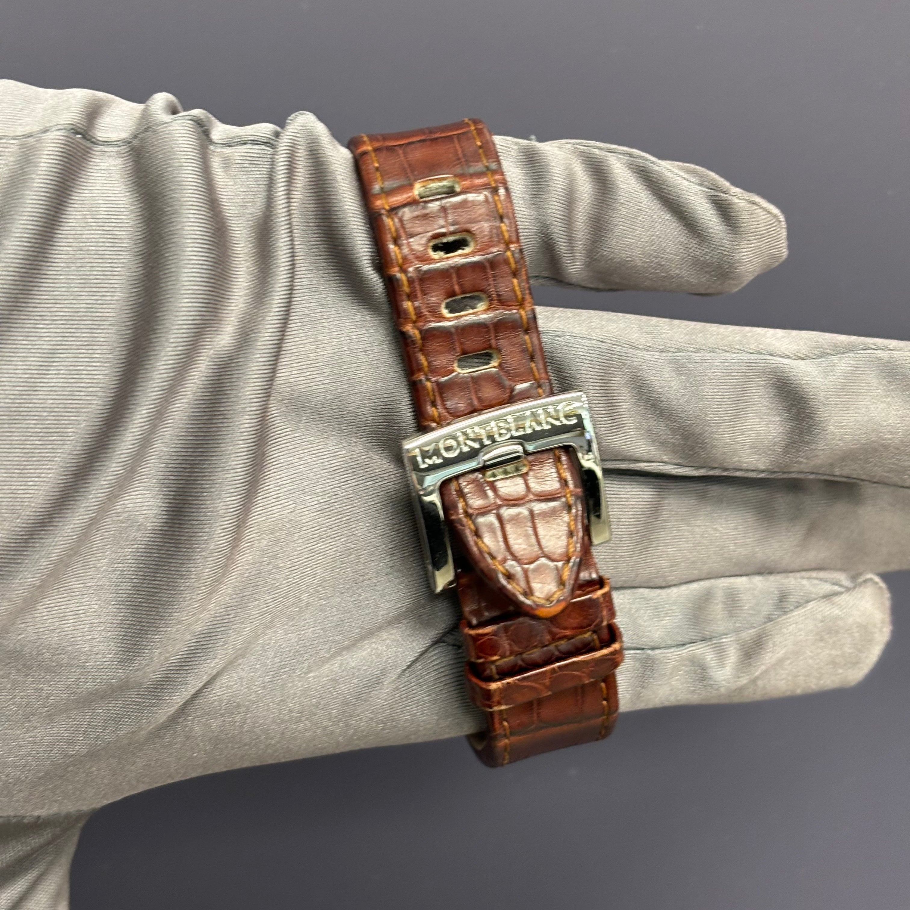 Montblanc Time Walker 39mm White Dial Watch Ref# 7210 - Happy Jewelers Fine Jewelry Lifetime Warranty