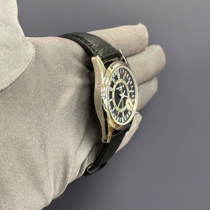 Patek Philippe Calatrava 37mm Grey Dial Watch Ref# 6000G-010 - Happy Jewelers Fine Jewelry Lifetime Warranty