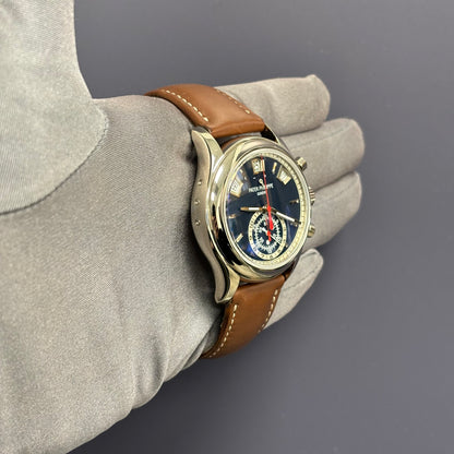 Patek Philippe Annual Calendar 40.5mm Blue Dial Watch Ref# 5960/01G-001 - Happy Jewelers Fine Jewelry Lifetime Warranty