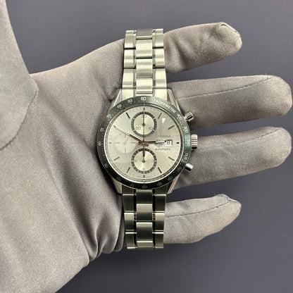Tag Heuer Carrera 41mm Silver Dial Watch Ref# CV2011.BA0786 - Happy Jewelers Fine Jewelry Lifetime Warranty