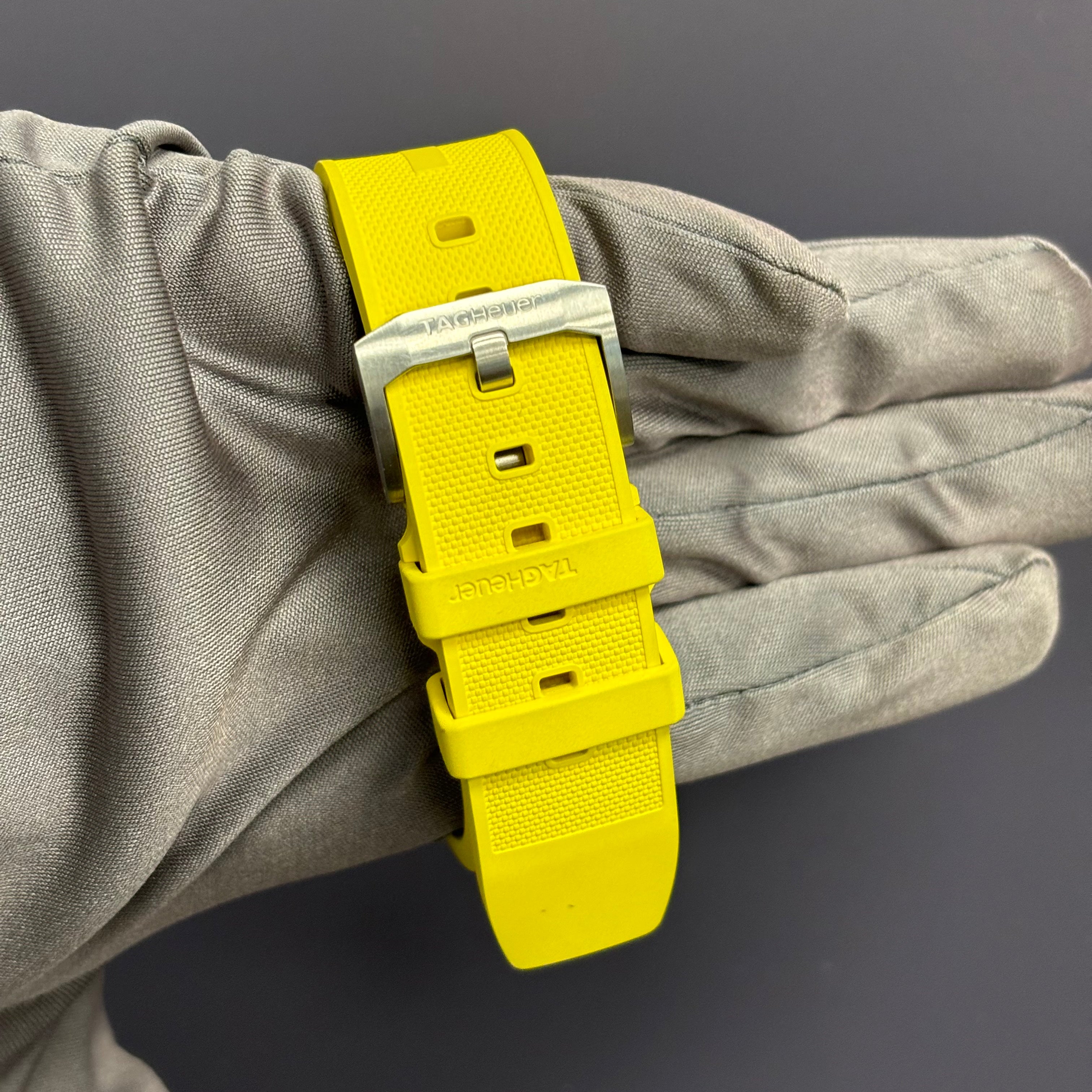 Tag Heuer Formula 1 43mm Yellow Dial Watch Ref# CAZ101AM - Happy Jewelers Fine Jewelry Lifetime Warranty