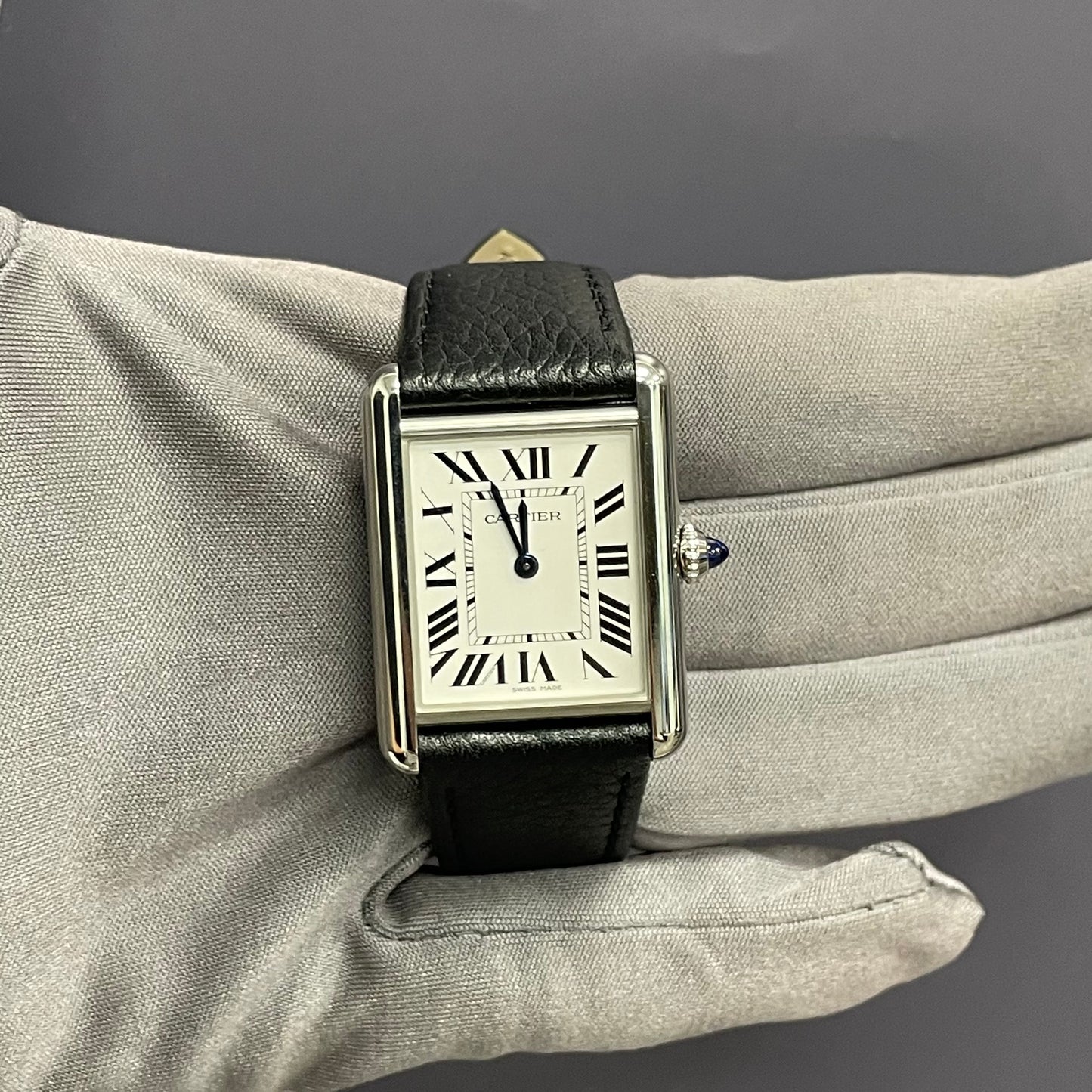 Cartier Tank 20mm White Dial Watch Ref# WSTA0042