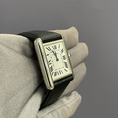 Cartier Tank 20mm White Dial Watch Ref# WSTA0042 - Happy Jewelers Fine Jewelry Lifetime Warranty