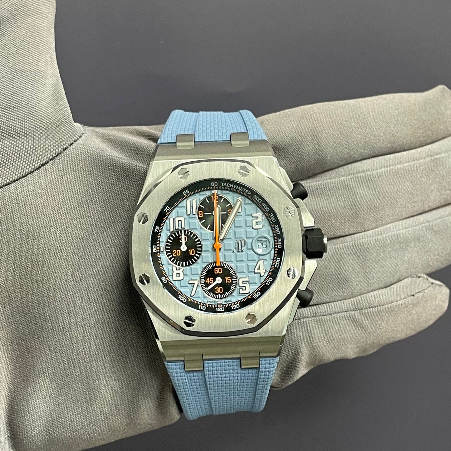 Audemars Piguet Royal Oak Offshore 42mm Blue Dial Watch Ref# 26238ST.OO.A340CA.01