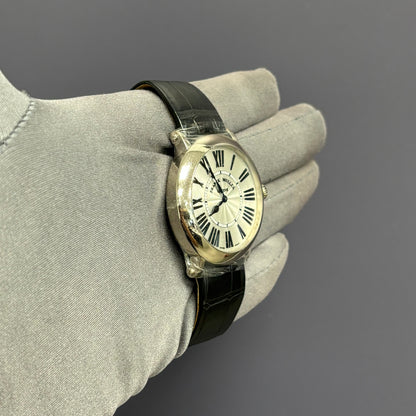 Franck Muller Round 38mm White Dial Watch Ref# 8038 QZ R - Happy Jewelers Fine Jewelry Lifetime Warranty