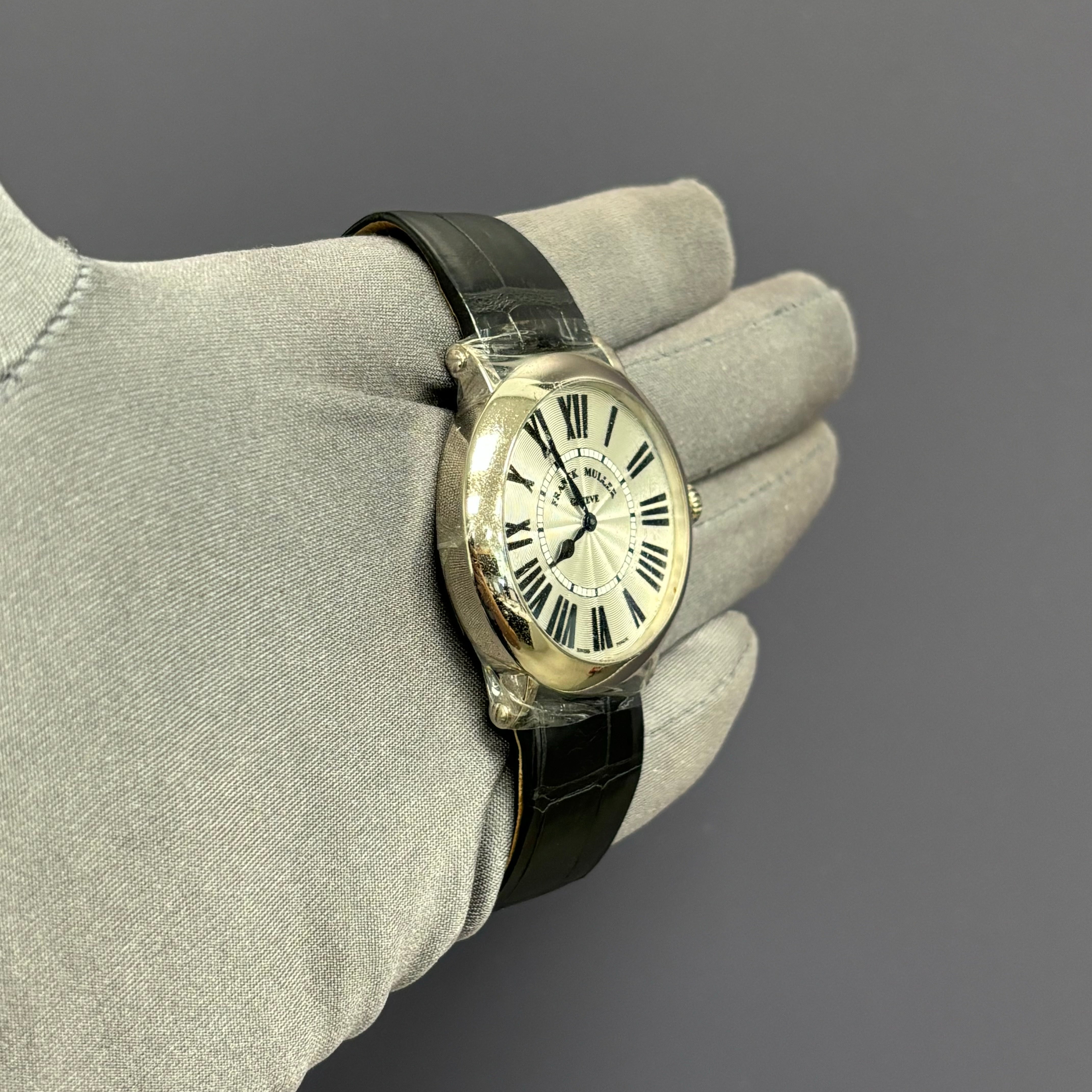 Franck Muller Round 38mm White Dial Watch Ref# 8038 QZ R - Happy Jewelers Fine Jewelry Lifetime Warranty