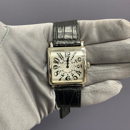 Franck Muller Master Square 32mm Silver Dial Watch Ref# 6002 M QZ V - Happy Jewelers Fine Jewelry Lifetime Warranty