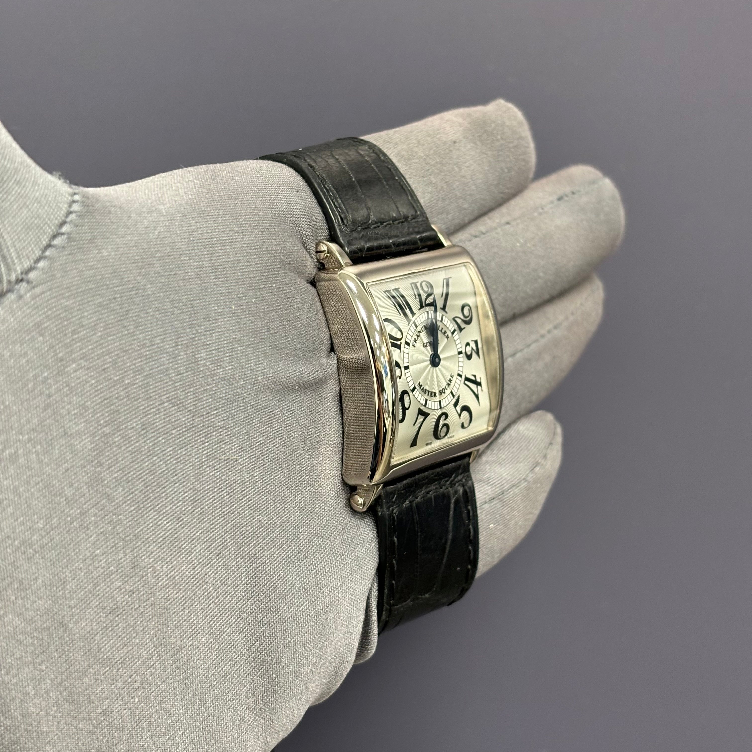 Franck Muller Master Square 32mm Silver Dial Watch Ref# 6002 M QZ V - Happy Jewelers Fine Jewelry Lifetime Warranty