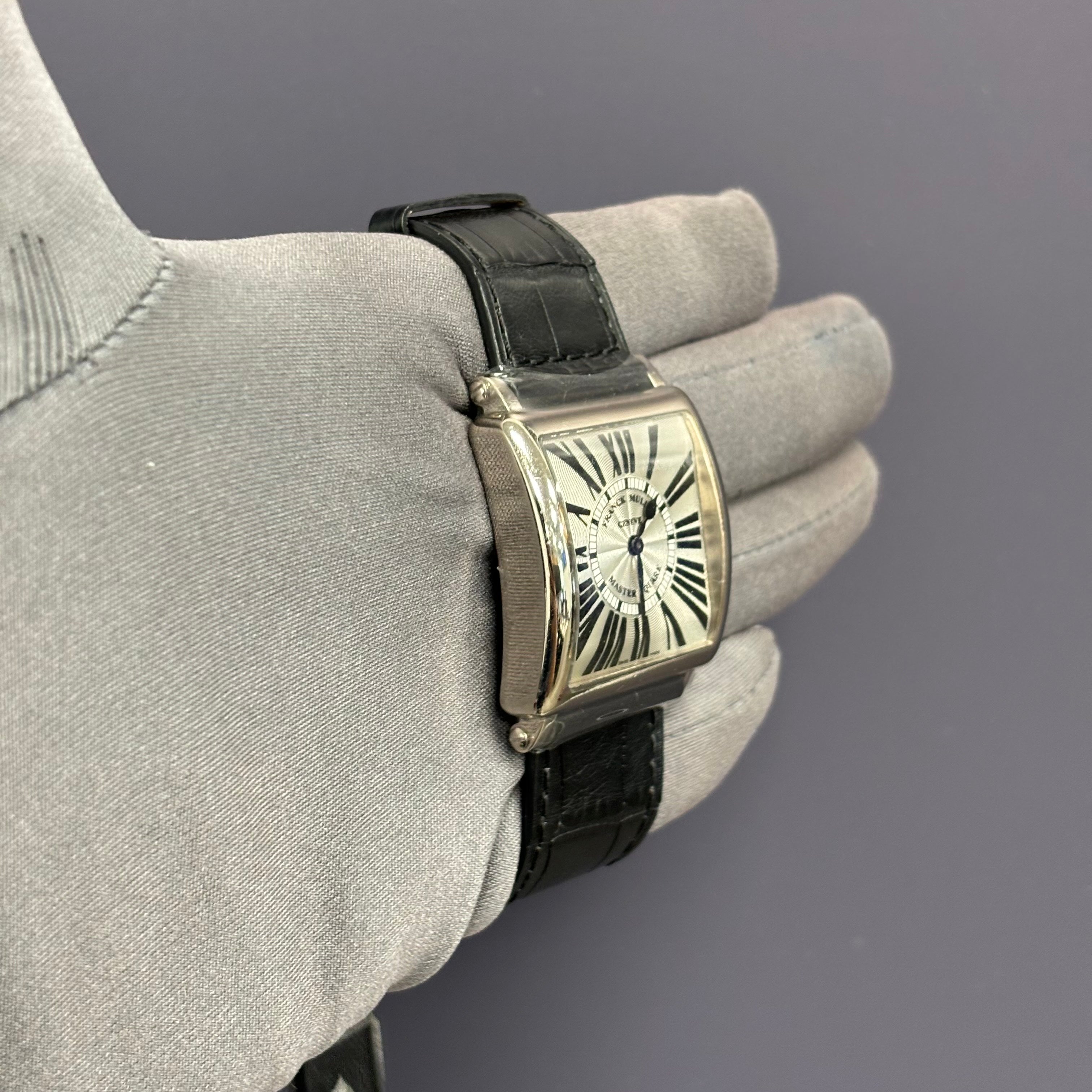 Franck Muller Master Square 33mm Silver Dial Watch Ref# 6002 M QZ R - Happy Jewelers Fine Jewelry Lifetime Warranty