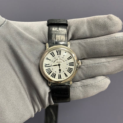 Franck Muller Ronde 35mm White Dial Watch Ref# 8035 QZ R - Happy Jewelers Fine Jewelry Lifetime Warranty