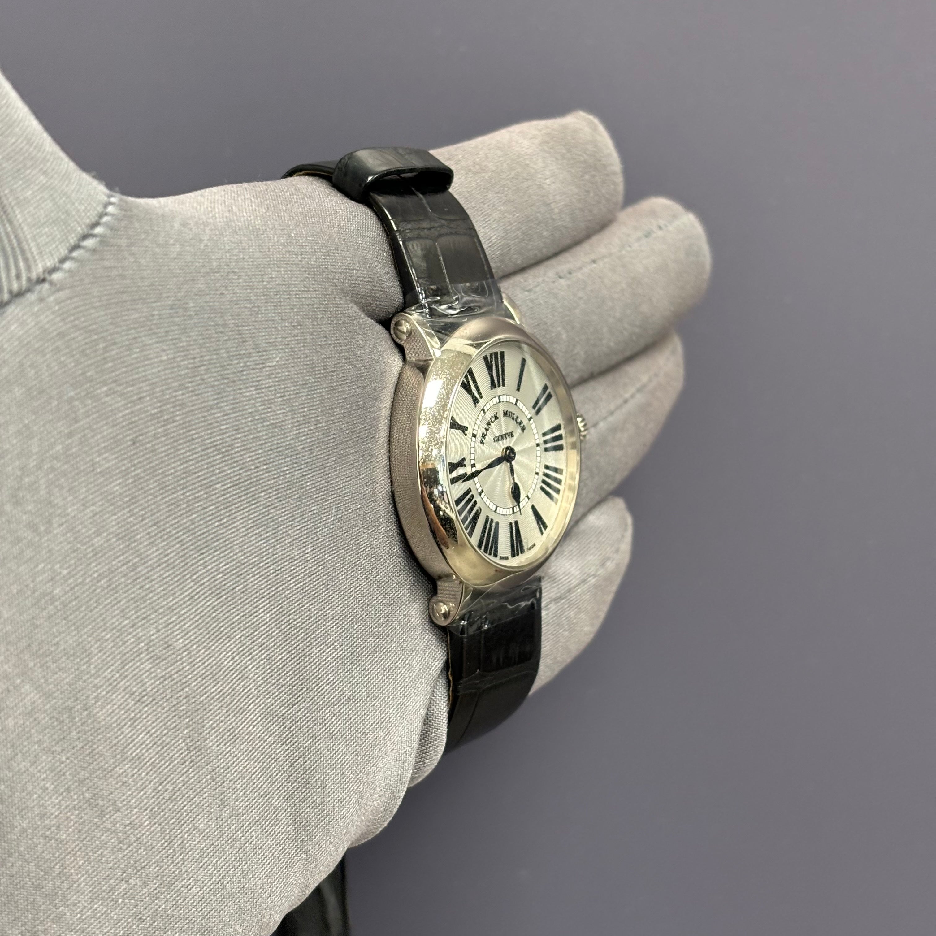 Franck Muller Ronde 35mm White Dial Watch Ref# 8035 QZ R - Happy Jewelers Fine Jewelry Lifetime Warranty