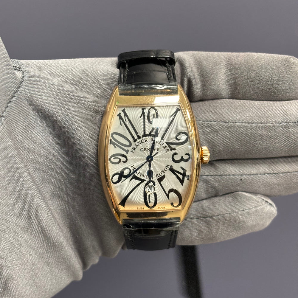 Franck Muller Cintree Curvex 34mm Silver Dial Watch Ref# 6850 B SC DT VA