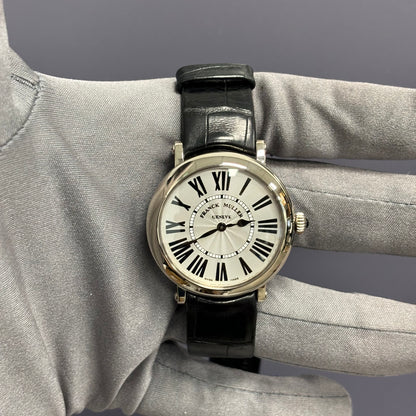 Franck Muller Ronde 35mm White Dial Watch Ref# 8035 QZ R - Happy Jewelers Fine Jewelry Lifetime Warranty