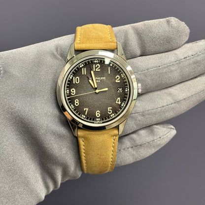 Patek Philippe Calatrava TIFFANY & CO. 40mm Charcoal Dial Watch Ref# 5226G-001 - Happy Jewelers Fine Jewelry Lifetime Warranty