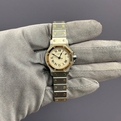 Cartier Santos 25mm Ivory Dial Watch Ref# W2001683 - Happy Jewelers Fine Jewelry Lifetime Warranty