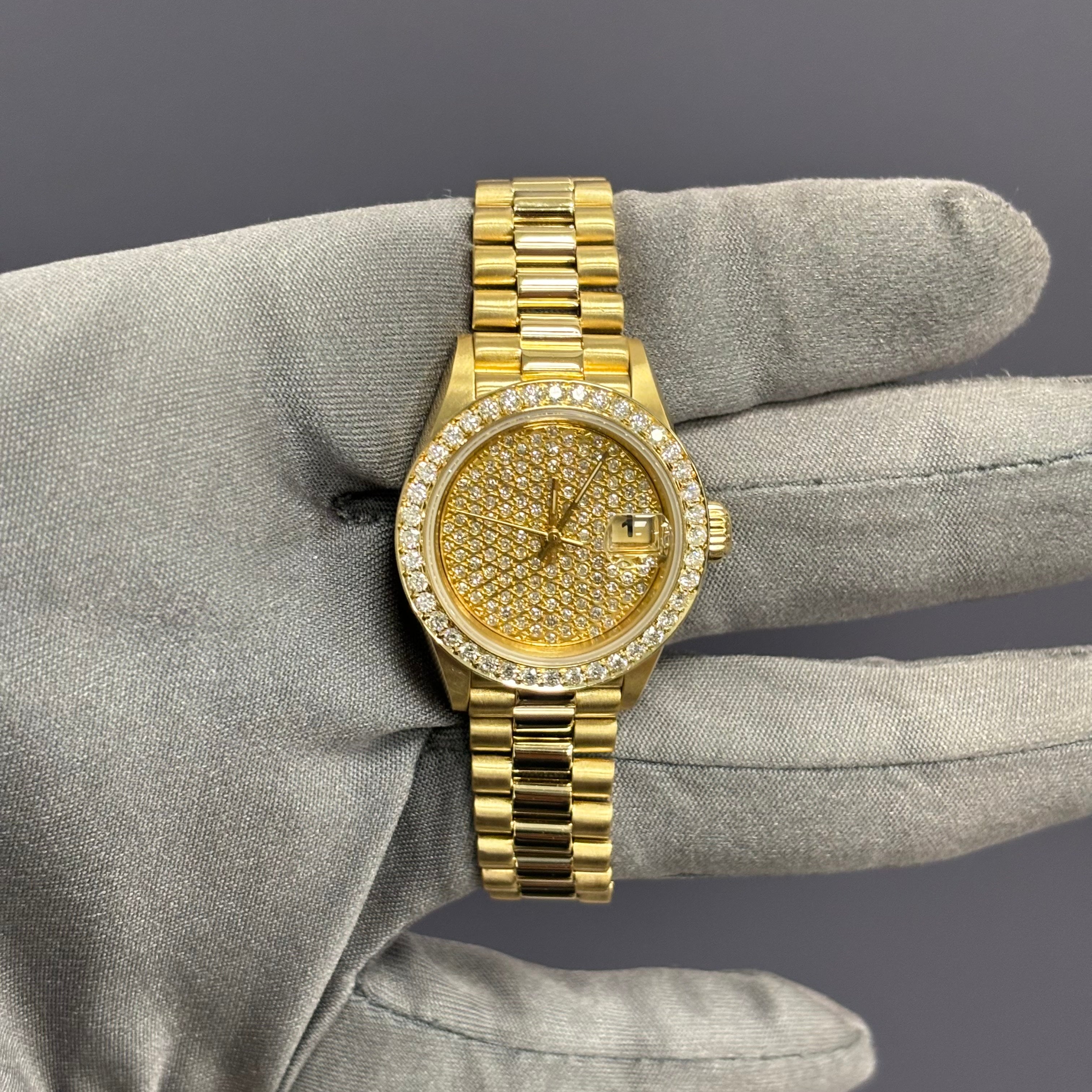 Rolex Datejust 26mm Pave Dial Watch Ref# 69178 - Happy Jewelers Fine Jewelry Lifetime Warranty