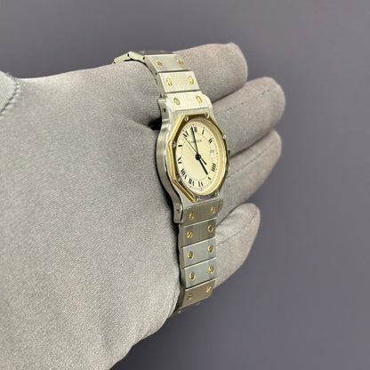 Cartier Santos 30mm Ivory Dial Watch Ref# W2001583 - Happy Jewelers Fine Jewelry Lifetime Warranty
