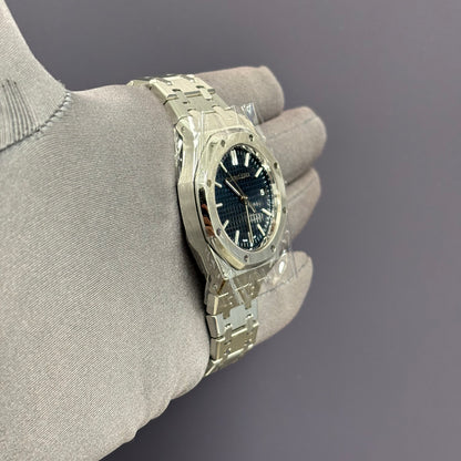 Audemars Piguet Royal Oak 37mm Blue Dial Watch Ref# 15550ST.OO.1356ST.02 - Happy Jewelers Fine Jewelry Lifetime Warranty