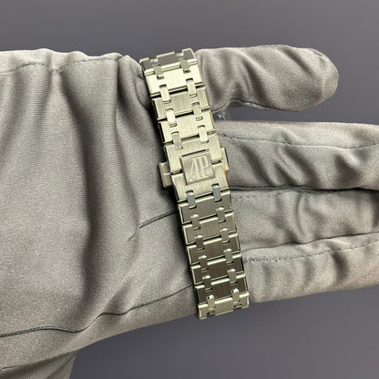 Audemars Piguet Royal Oak 37mm Blue Dial Watch Ref# 15550ST.OO.1356ST.02 - Happy Jewelers Fine Jewelry Lifetime Warranty