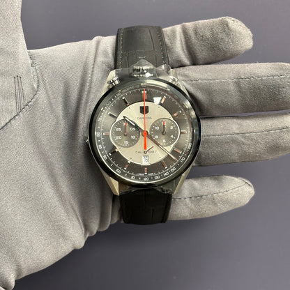 Tag Heuer Carrera 45mm Grey Dial Watch Ref# CAR2C11-01 - Happy Jewelers Fine Jewelry Lifetime Warranty