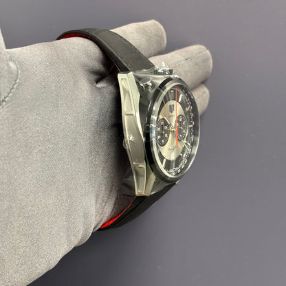 Tag Heuer Carrera 45mm Grey Dial Watch Ref# CAR2C11-01 - Happy Jewelers Fine Jewelry Lifetime Warranty