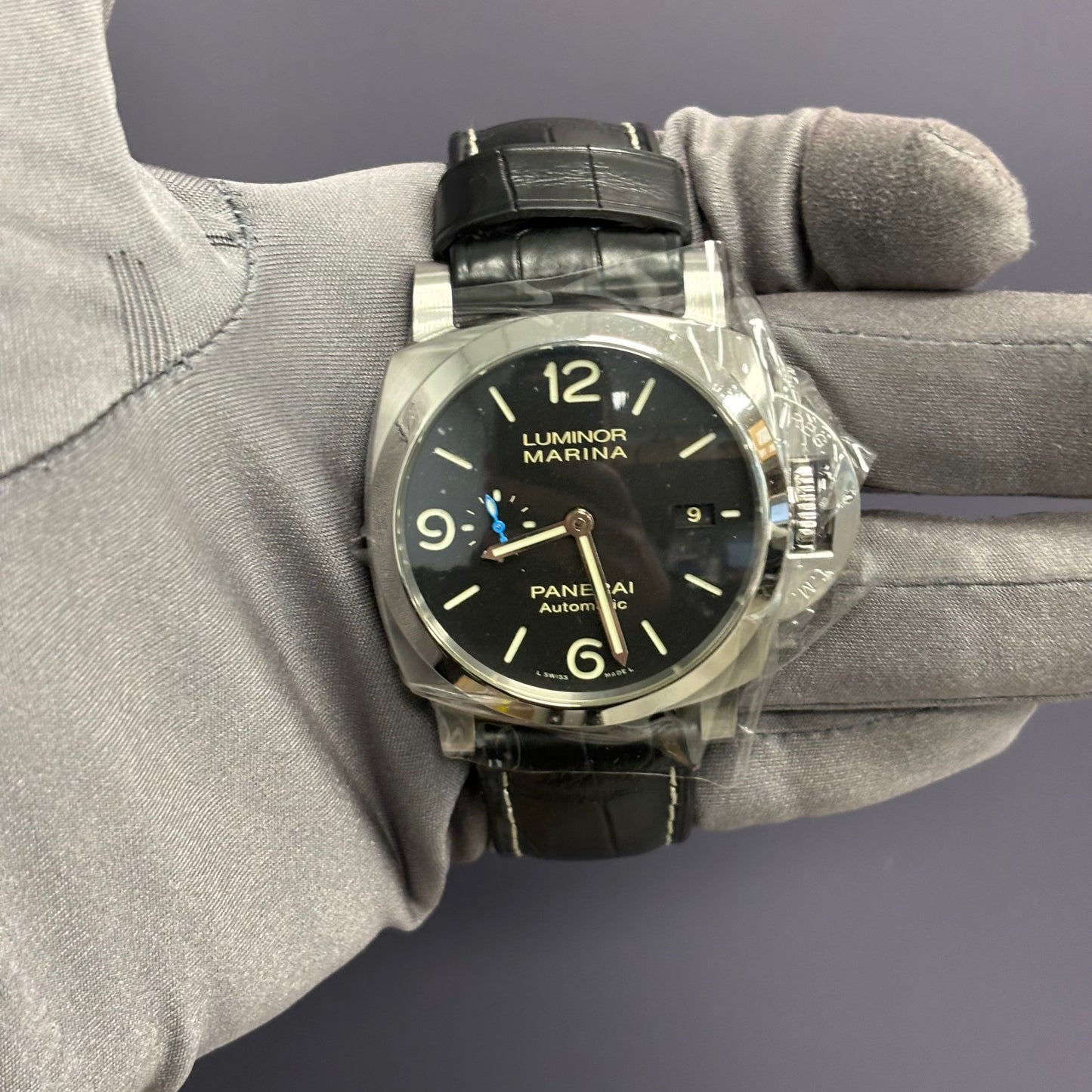 Panerai Luminor 44mm Black Dial Watch Ref# PAM01312