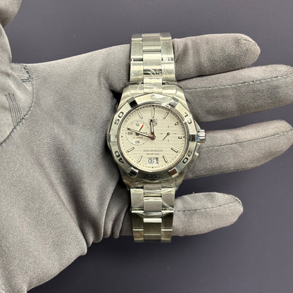 Tag Heuer Aquaracer 40mm White Dial Watch Ref# WAP111Y - Happy Jewelers Fine Jewelry Lifetime Warranty