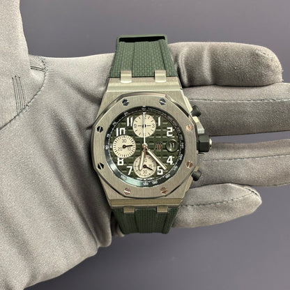 Audemars Piguet Royal Oak 42mm Blue Dial Watch Ref# 26238TI.OO.A056CA.01 - Happy Jewelers Fine Jewelry Lifetime Warranty