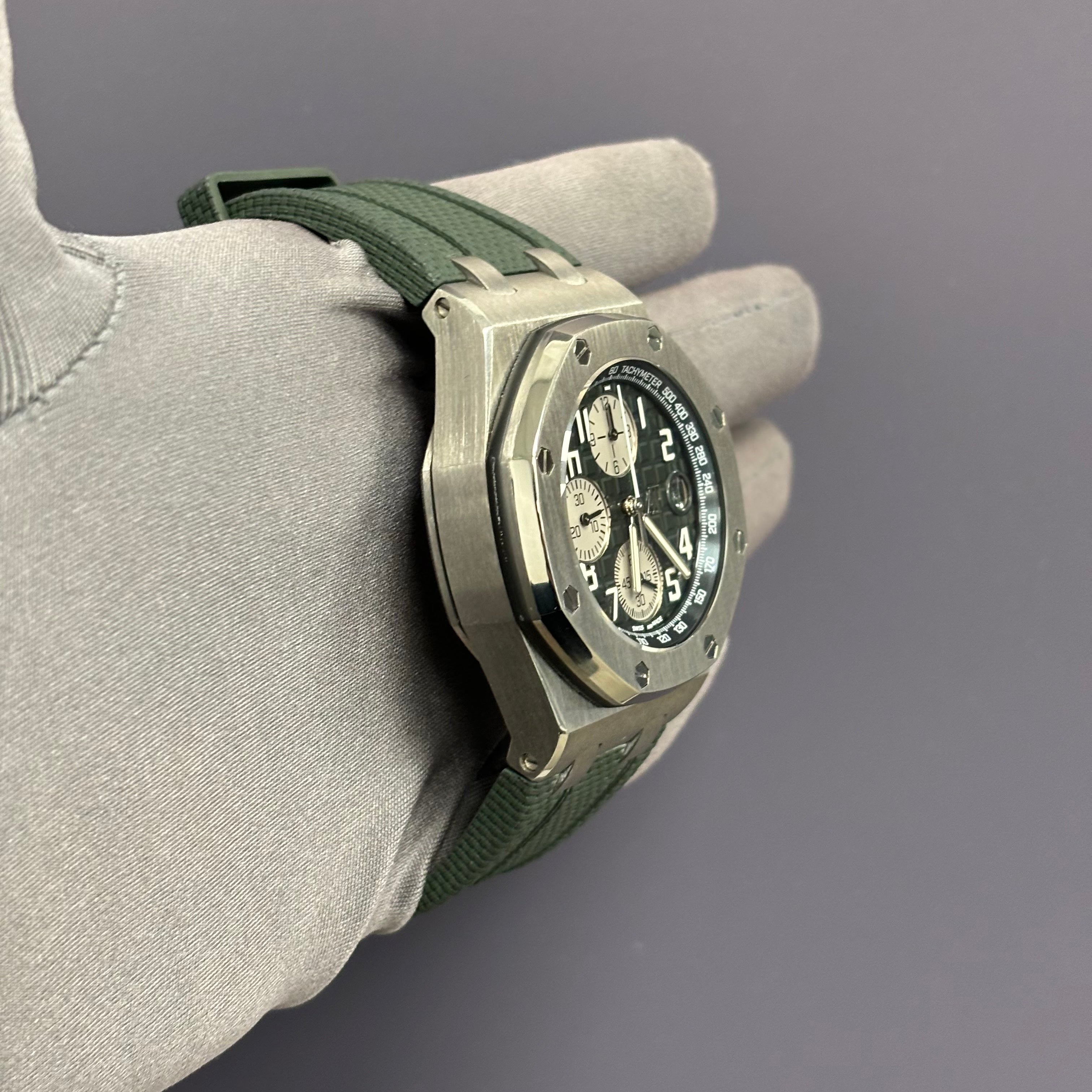 Audemars Piguet Royal Oak 42mm Blue Dial Watch Ref# 26238TI.OO.A056CA.01 - Happy Jewelers Fine Jewelry Lifetime Warranty