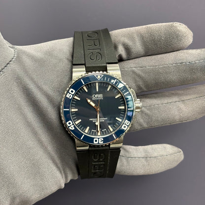 Oris Aquis 44.5mm Blue Dial Watch Ref# 7653-05 - Happy Jewelers Fine Jewelry Lifetime Warranty