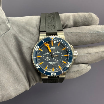 Oris Aquis 46mm Blue Dial Watch Ref# 01.749.7663.7185 - Happy Jewelers Fine Jewelry Lifetime Warranty