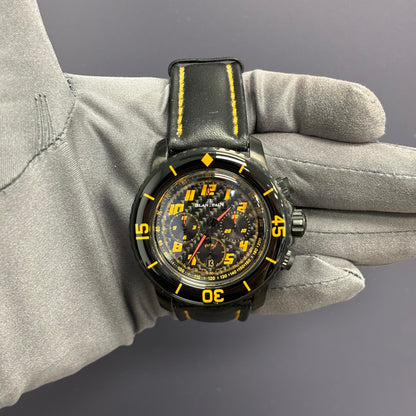 Blancpain Fifty Fathoms 45mm Carbon Dial Watch Ref# 5785F-11D03-63 - Happy Jewelers Fine Jewelry Lifetime Warranty