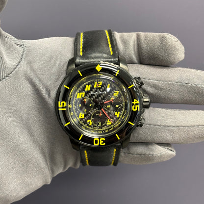 Blancpain Fifty Fathoms 45mm Carbon Dial Watch Ref# 5785F.A-11D03-63 - Happy Jewelers Fine Jewelry Lifetime Warranty