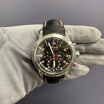 Breguet Type XXII 44mm Black Dial Watch Ref# 3880/1 - Happy Jewelers Fine Jewelry Lifetime Warranty