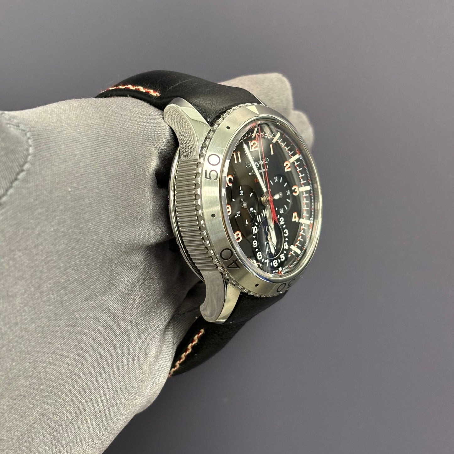 Breguet Type XXII 44mm Black Dial Watch Ref# 3880/1