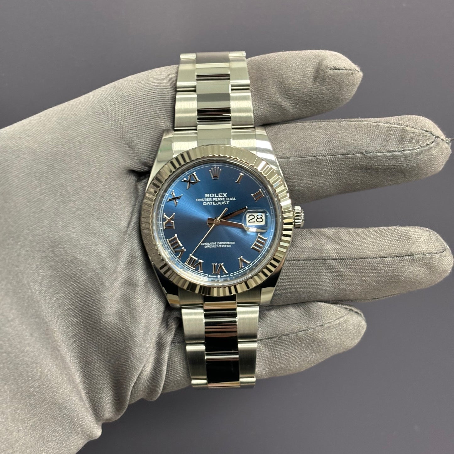 Rolex Datejust 41mm Blue Dial Watch Ref# 126334