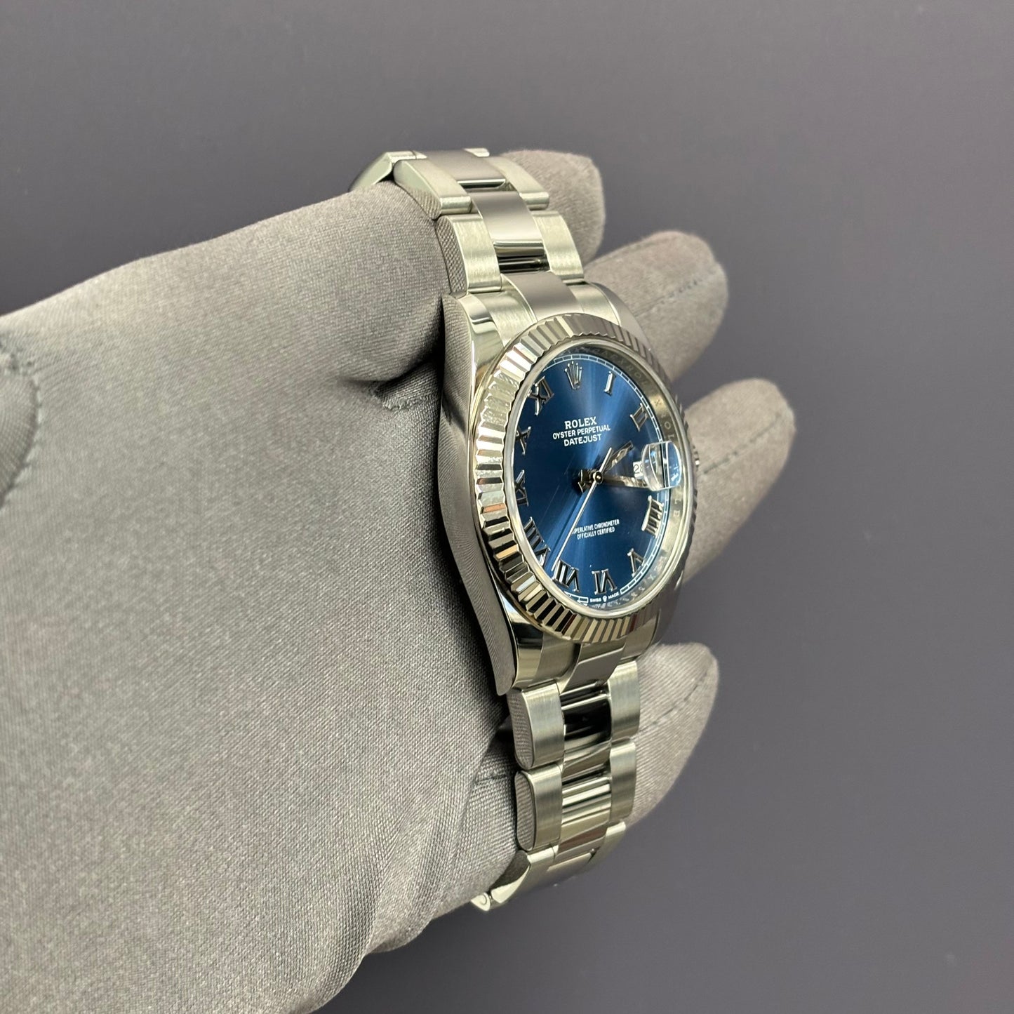 Rolex Datejust 41mm Blue Dial Watch Ref# 126334