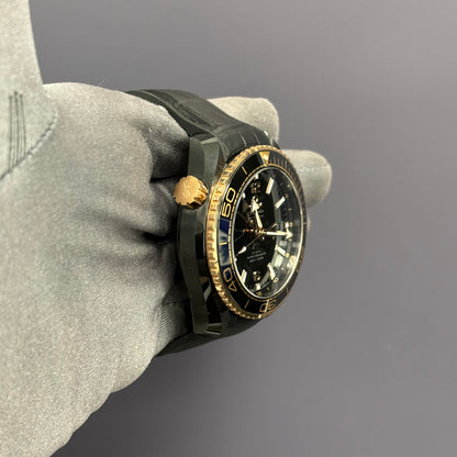 Omega Seamaster 45.5mm Black Dial Watch Ref# 215.63.46.22.01.001 - Happy Jewelers Fine Jewelry Lifetime Warranty