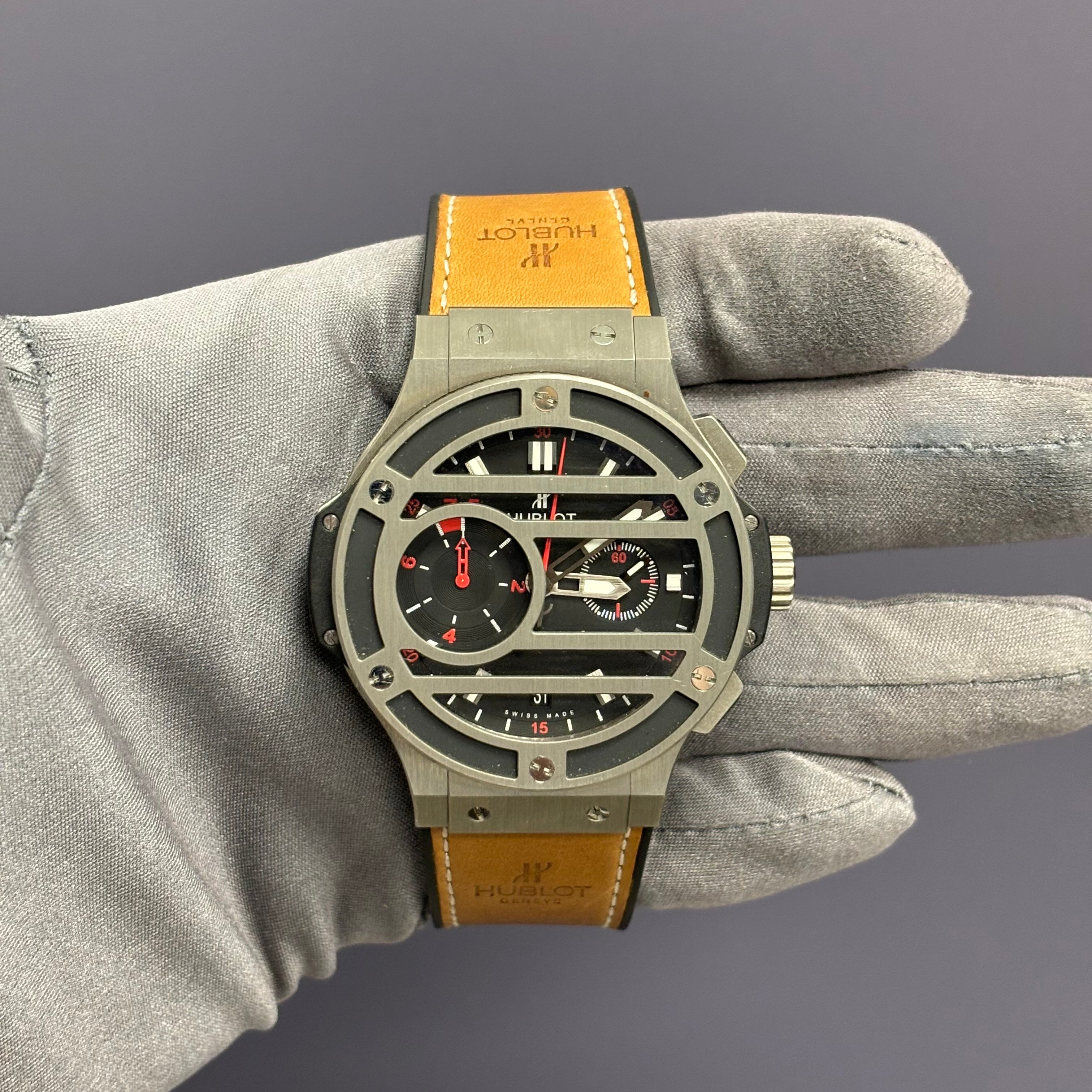 Hublot Big Bang 44mm Black Dial Watch Ref# 317.NM.1137.VR - Happy Jewelers Fine Jewelry Lifetime Warranty