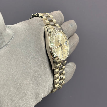 Rolex Day-Date 40mm Silver Dial Watch Ref# 228239 - Happy Jewelers Fine Jewelry Lifetime Warranty