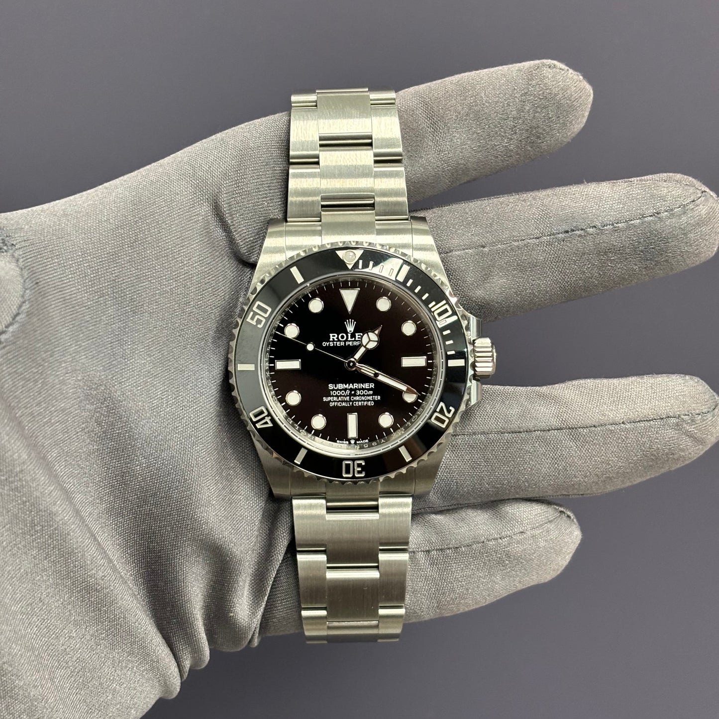 Rolex Submariner No-Date 41mm Black Dial Watch Ref# 124060