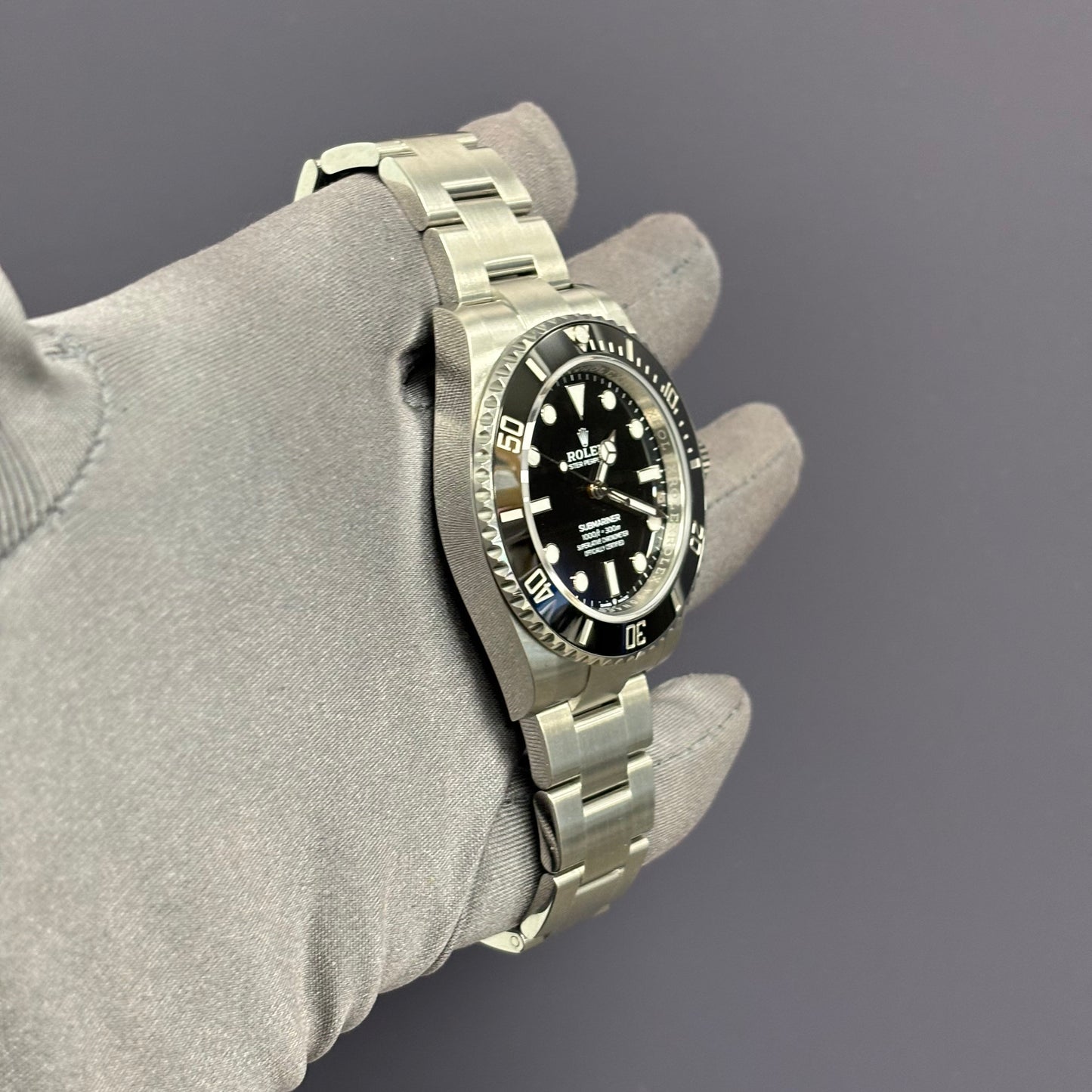 Rolex Submariner No-Date 41mm Black Dial Watch Ref# 124060