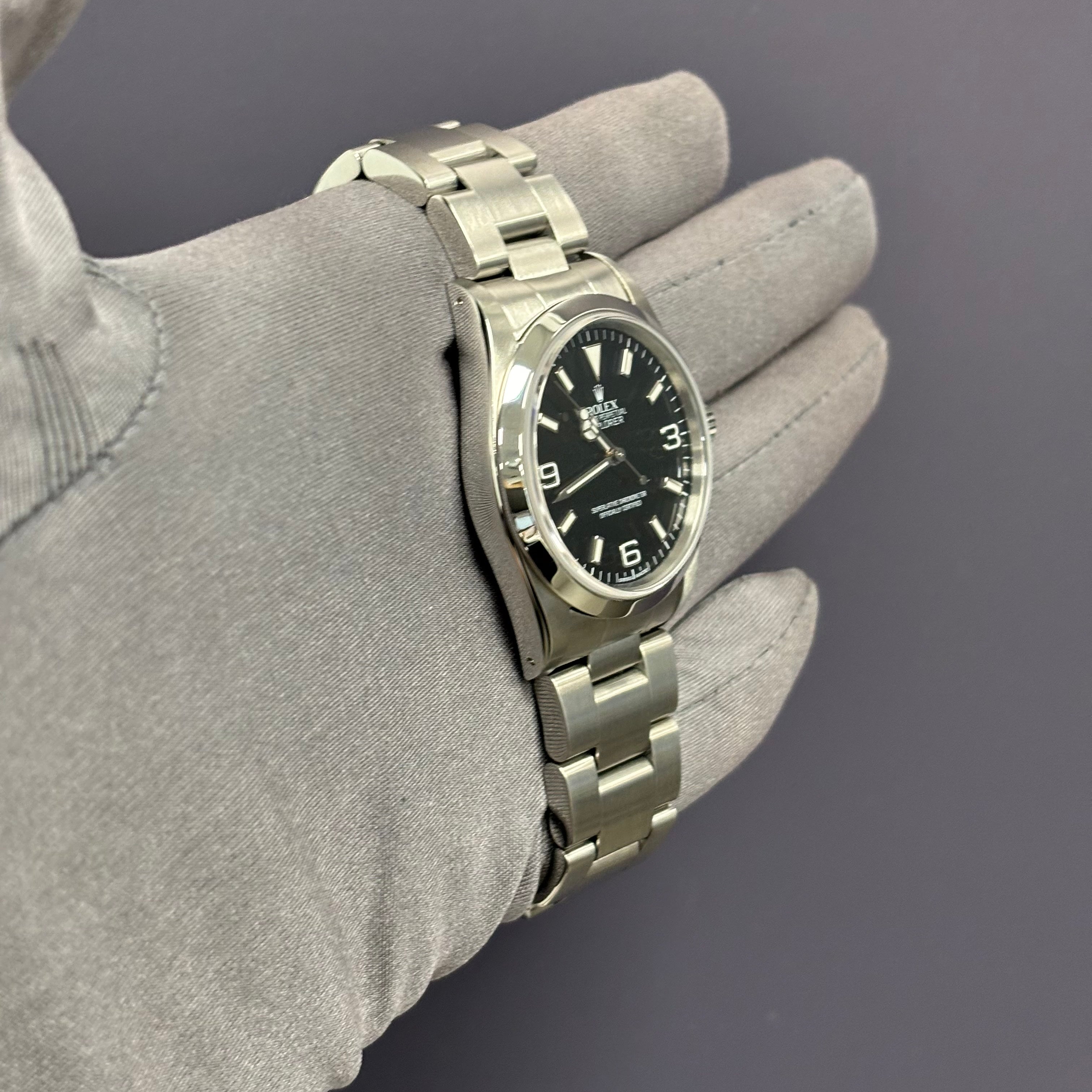 Rolex Explorer 36mm Black Dial Watch Ref# 14270 - Happy Jewelers Fine Jewelry Lifetime Warranty