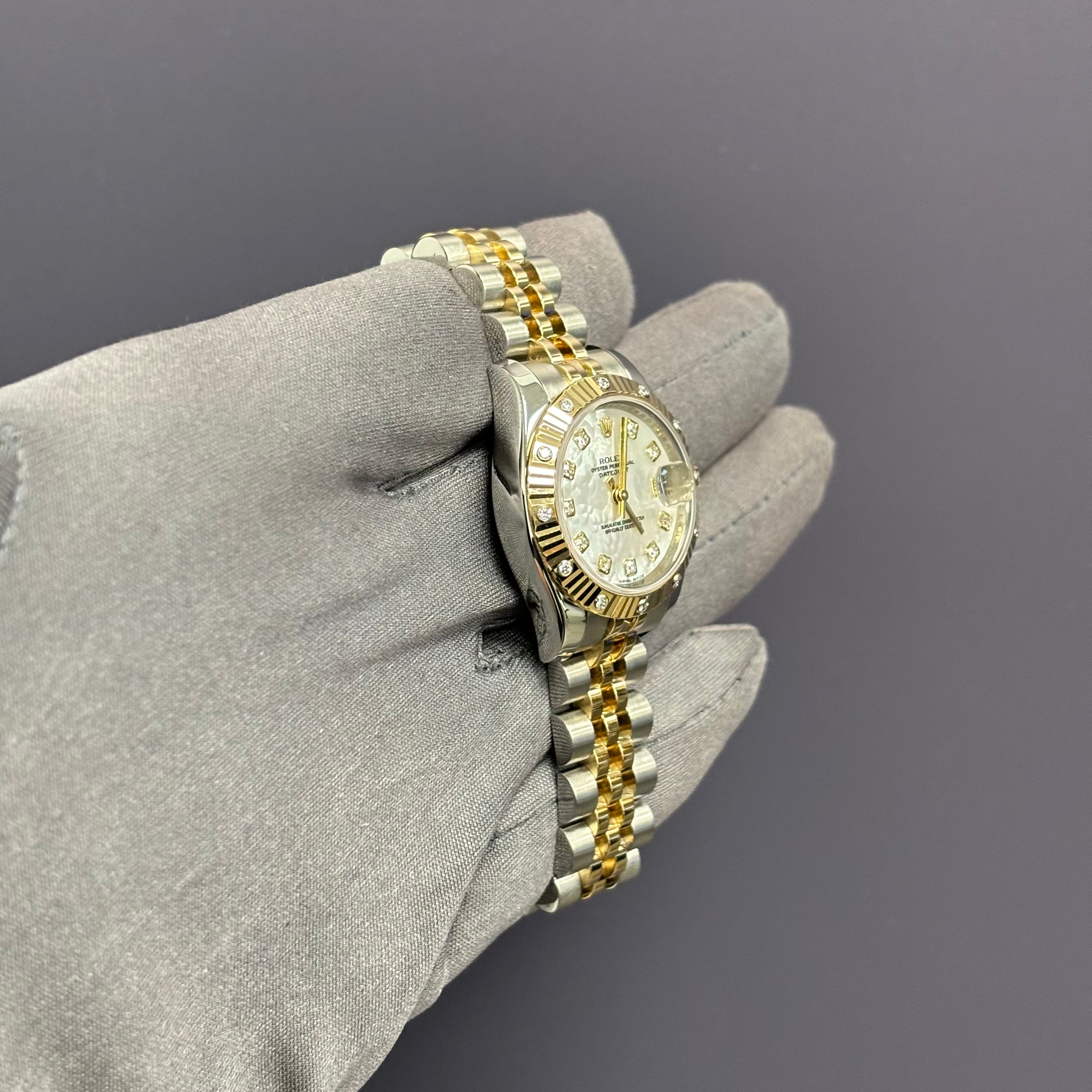 Rolex Datejust 26mm MOP Dial Watch Ref# 179313 - Happy Jewelers Fine Jewelry Lifetime Warranty