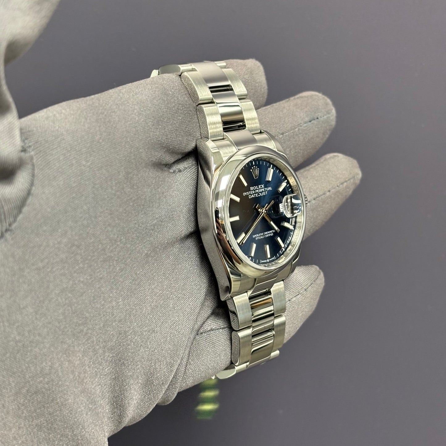 Rolex Datejust 36mm Blue Dial Watch Ref# 126200