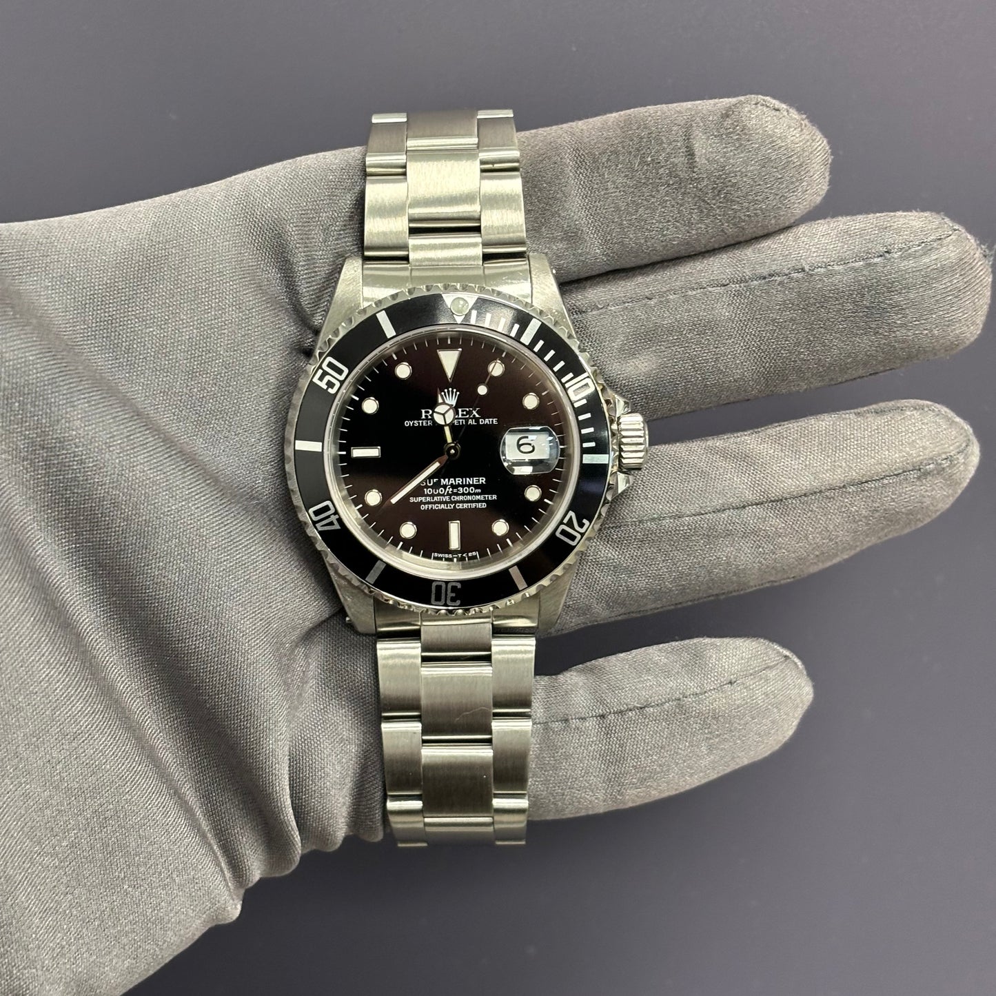 Rolex Submariner 40mm Black Dial Watch Ref# 16610